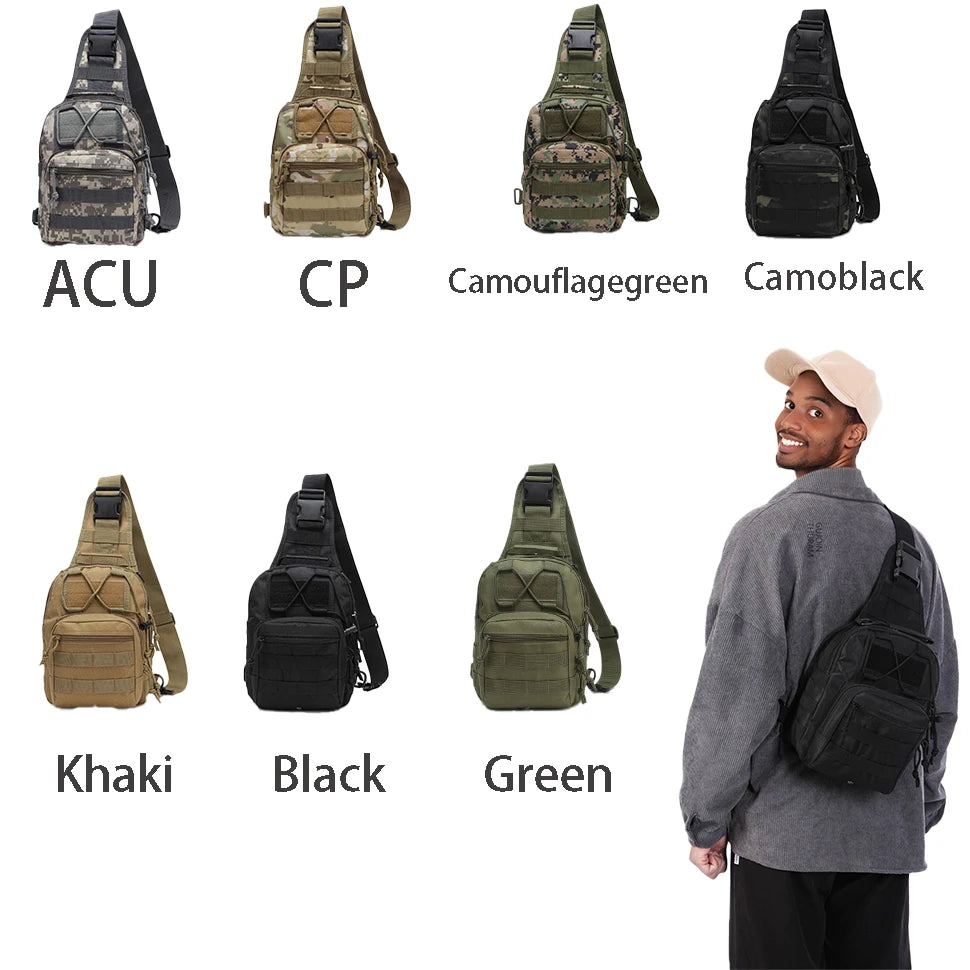 Tactical Sling Bag – Outdoor MOLLE Shoulder Pack for EDC