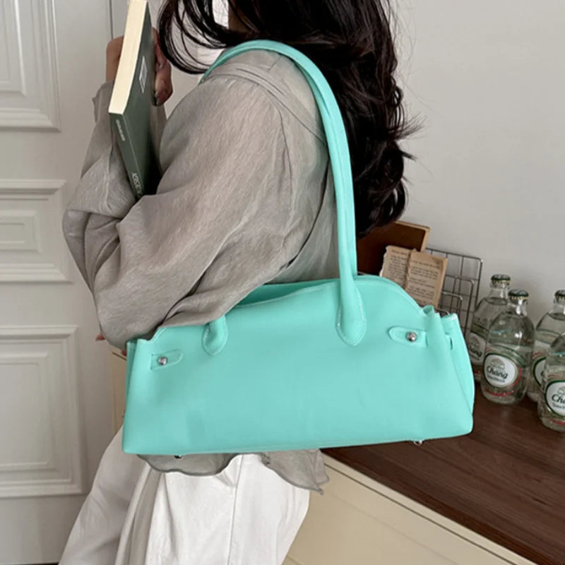 Transparent Jelly Handbag Candy Color Tote Bag Korean Zipper Waterproof Shoulder Women Summer Casual
