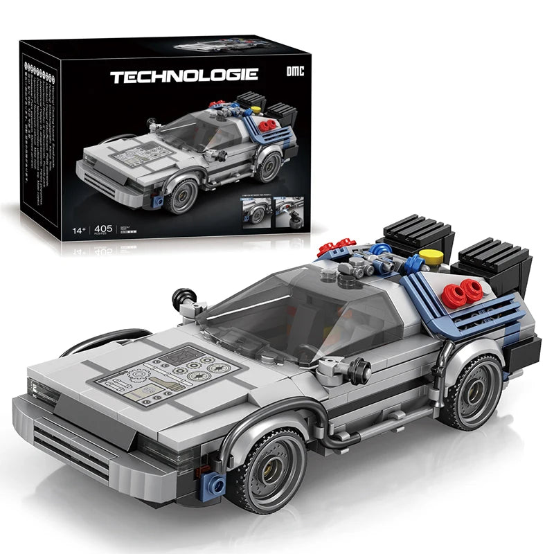 Back to the Future DeLorean Building Blocks Set – 405 Pcs MOC Model