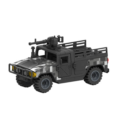 Military Humvee Armored Truck Building Blocks MOC Set
