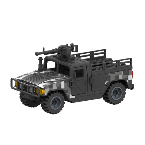 Military Humvee Armored Truck Building Blocks MOC Set