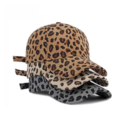 Leopard Print Corduroy Baseball Cap – Unisex Snapback Hat