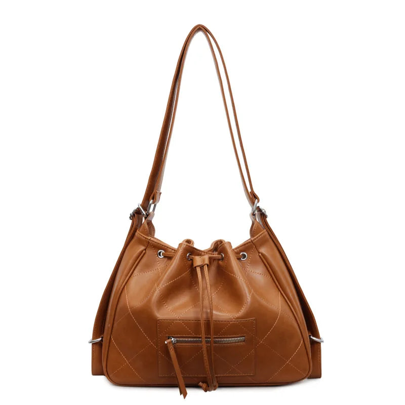 Commuter Tote Bag - Women's Retro Casual Shoulder Backpack