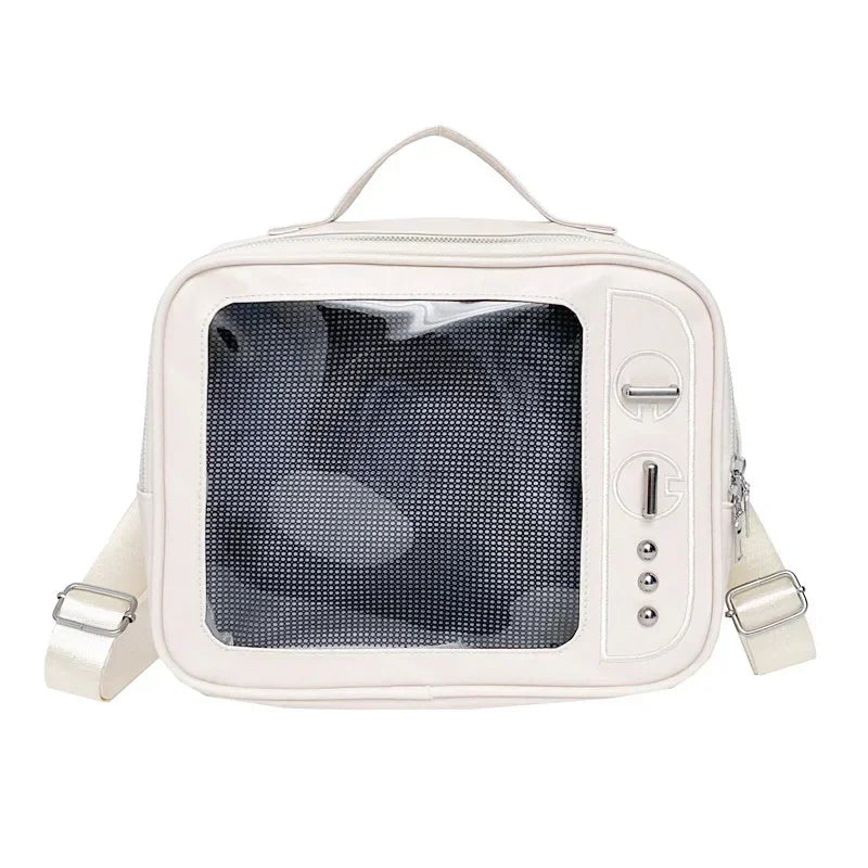 Ita Bag TV-Shaped Transparent Crossbody Bag for Girls