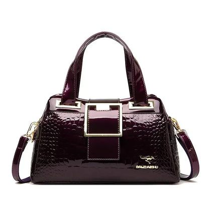 Leather Tote Shoulder Bag for Women – Large Crossbody Handbag
