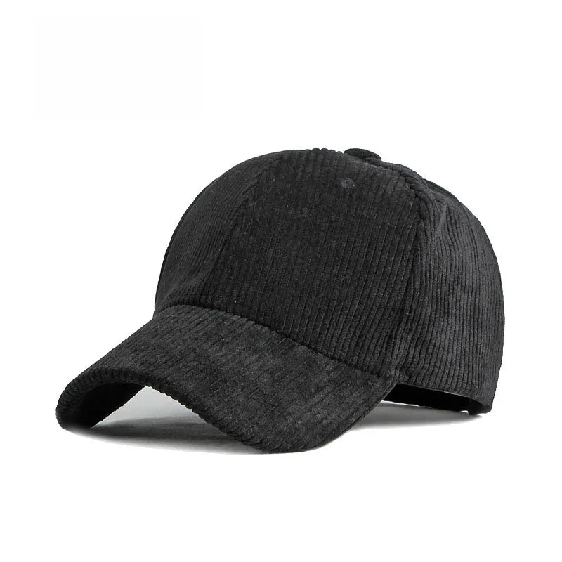 Corduroy Snapback Baseball Cap – Unisex Retro Hip Hop Hat