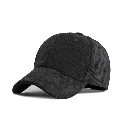 Corduroy Baseball Cap – Unisex Retro Snapback Hat
