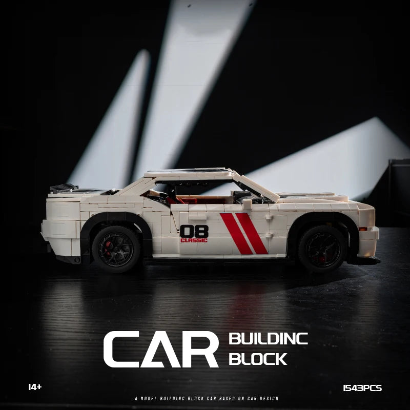 Muscle Car Building Blocks Set – 1543pcs Technical Brick Model