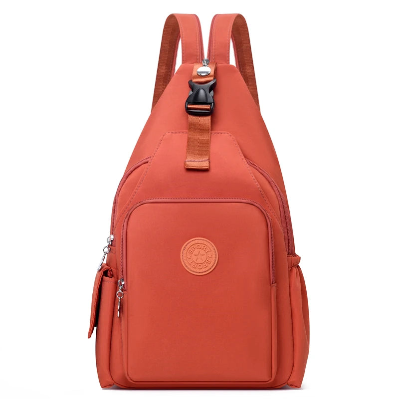 Crossbody Sling Backpack for Women – Large Capacity Nylon 2-in-1 Bag