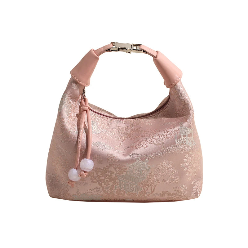 Chinese Embroidery Silk Crossbody Bag – Women's Luxury Purse