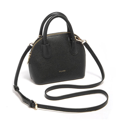 FOXER Brand Women's Handbag PU Leather Casual Female Shoulder Bag Large Capacity Daily Crossbody Bag Purse Commuting Bag