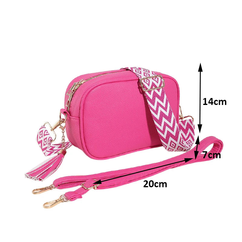 Minimalist Crossbody Bag – Small Square Shoulder Purse