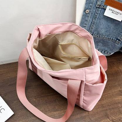 Large Capacity Women's Tote Bag Multi-Pocket Shoulder Bag