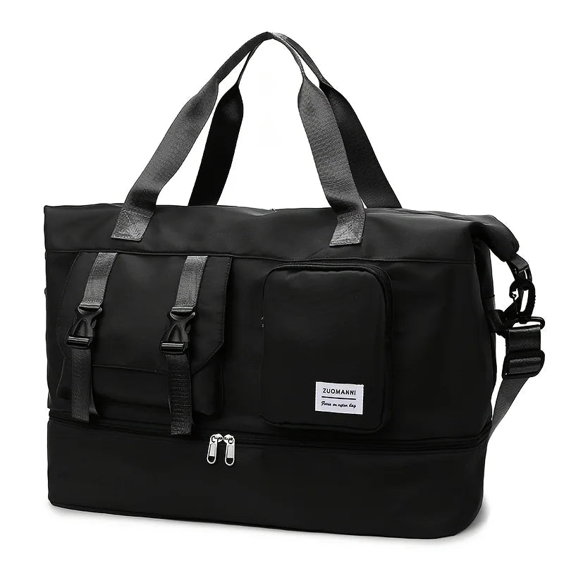 Weekender Duffle Bag Large Capacity with Shoe Compartment for Women