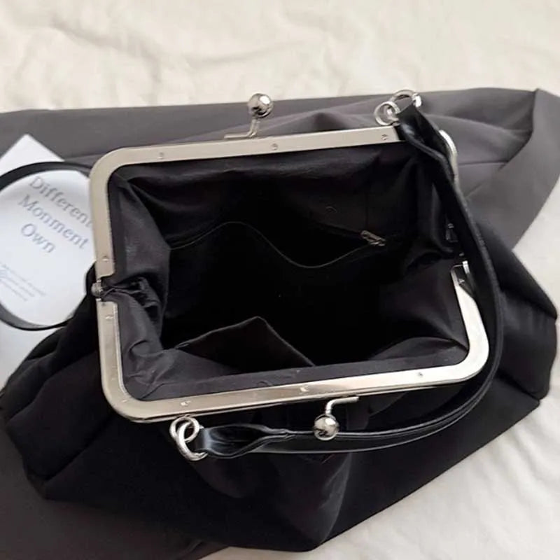 Kiss-Lock Handbag for Women – Multi-Style Shoulder & Crossbody Bag