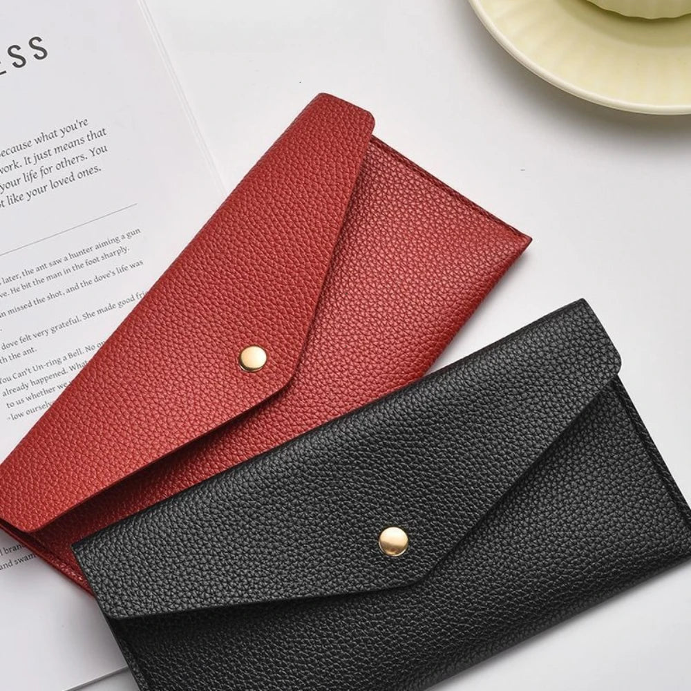 Large Capacity Slim Wallet – Soft Leather Coin & Cash Organizer