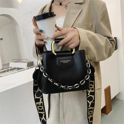 Women Top-Handle Mini Bucket Bag Pure Color Luxury Designer Handbags Leather Messenger