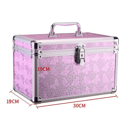 Professional Multilayer Makeup Case with Lock