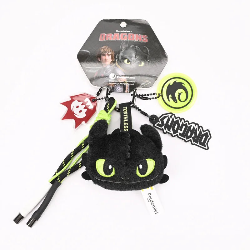 Toothless Plush Keychain & Denim Tote Bag – How to Train Your Dragon Gift