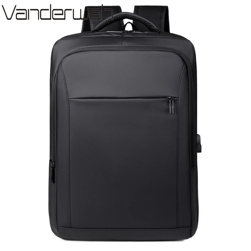 Water-Repellent Laptop Backpack – Slim Nylon School & Travel Bag