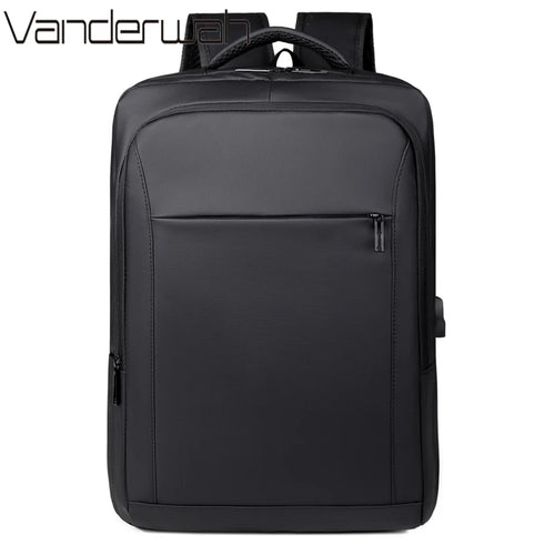 Water-Repellent Laptop Backpack – Slim Nylon School & Travel Bag