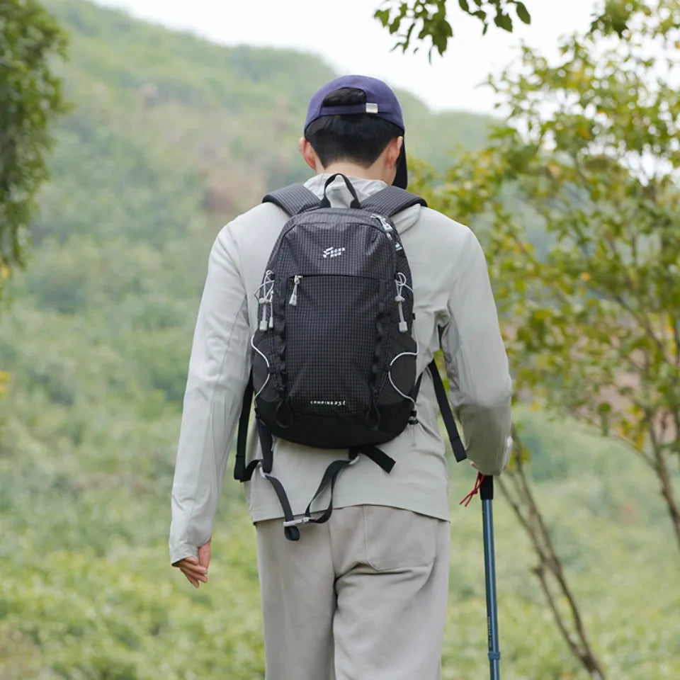 25L Hiking Backpack – Water-Resistant Nylon Camping Pack