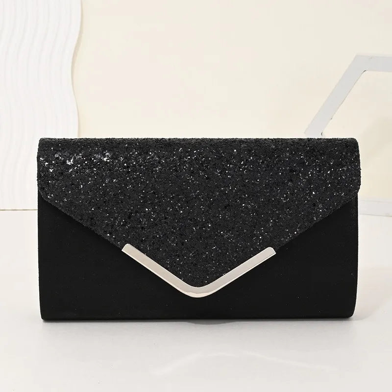 Sparkling Sequin Evening Clutch Bag for Wedding & Formal Events