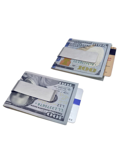 Stainless Steel Money Clip for Men – Ultra-Thin Minimalist Cash Clip