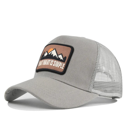 Mesh Breathable Baseball Cap – Embroidery Letter Outdoor Sports Hat