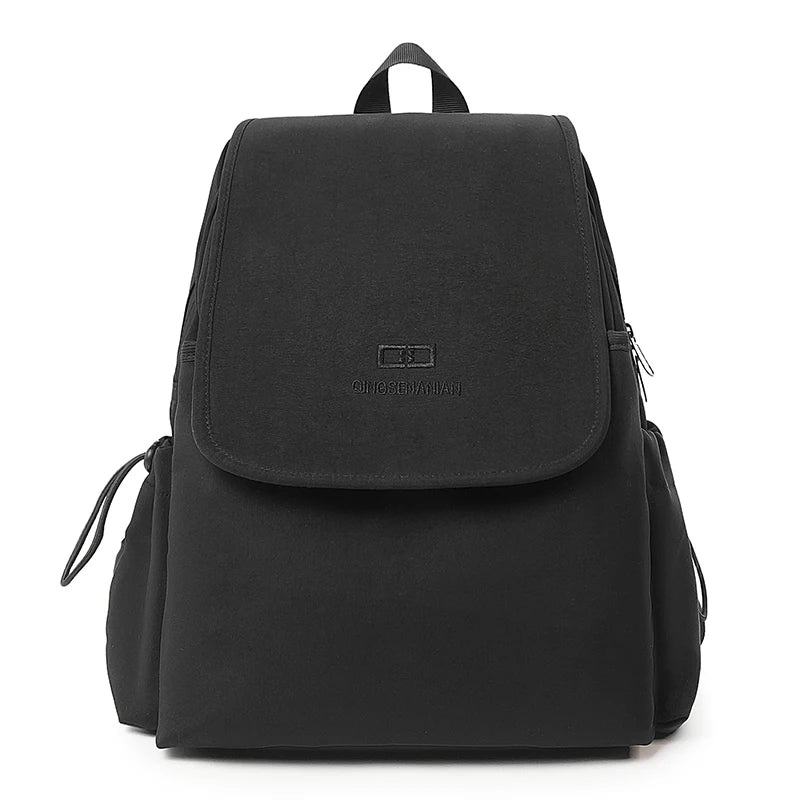 Waterproof Nylon Flip Backpack – Women's Travel & College Bookbag