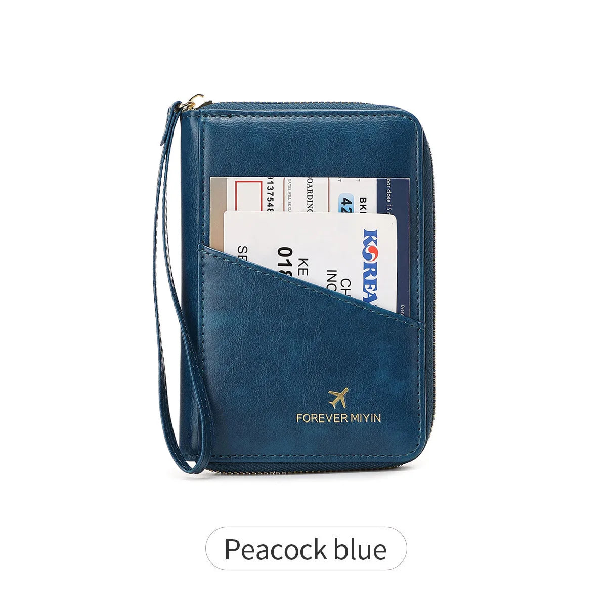 RFID Blocking Passport Wallet – PU Leather Travel Organizer for Men & Women