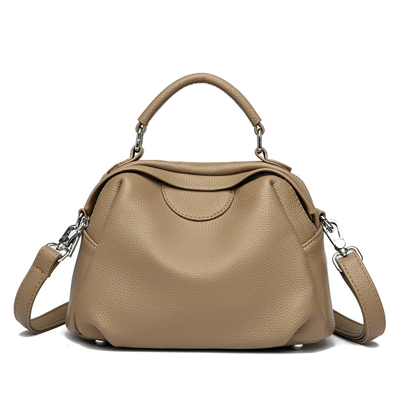Soft PU Leather Tote Bag – Women's Large Capacity Shoulder Handbag