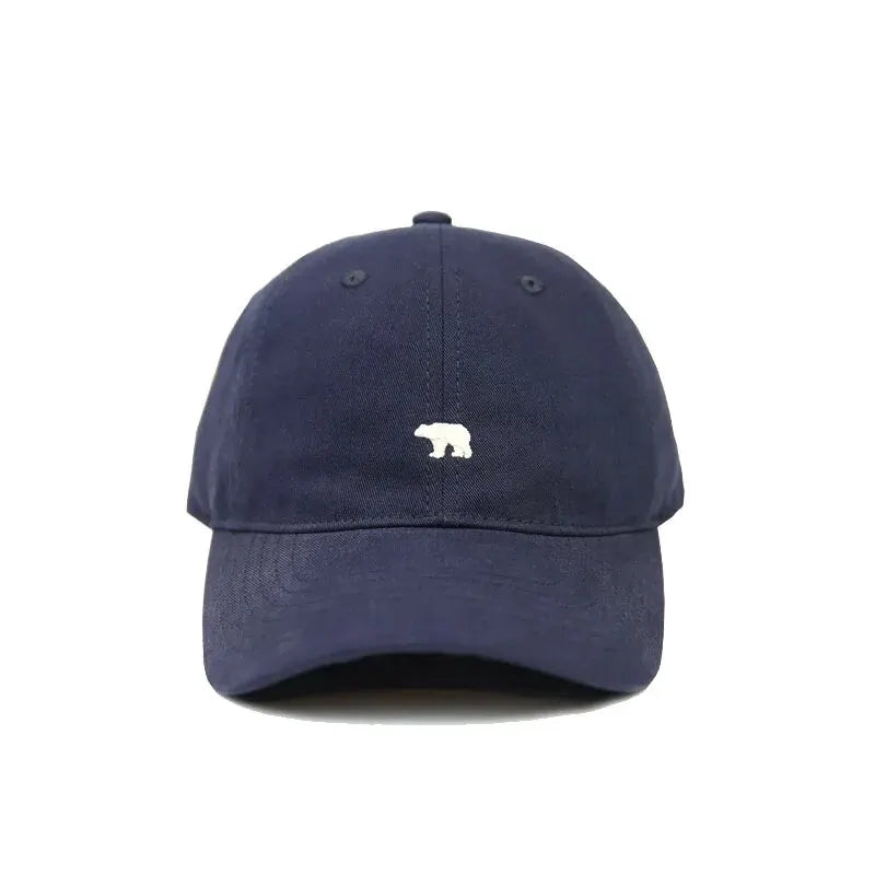 Polar Bear Embroidery Baseball Cap – Unisex Cotton Hat