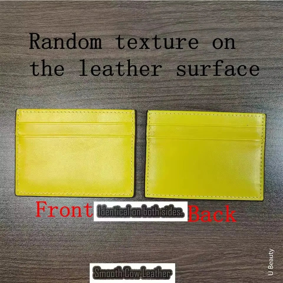 Slim Leather Card Holder Wallet for Women – Minimalist Multi-Slot Cardholder