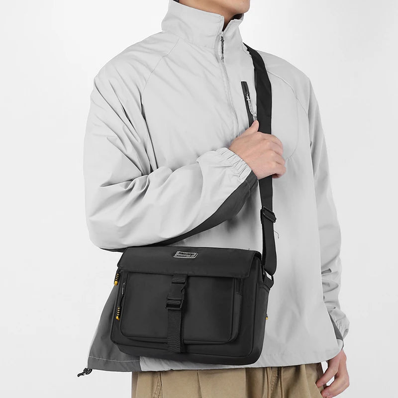 Men's Messenger Bag Multi-Compartment Crossbody Shoulder Bag