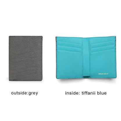 RFID Blocking Leather Wallet for Men, Slim Bifold Card Holder