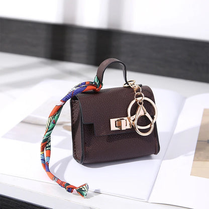 Mini Coin Purse Keychain – Luxury Leather Bag Charm Wallet