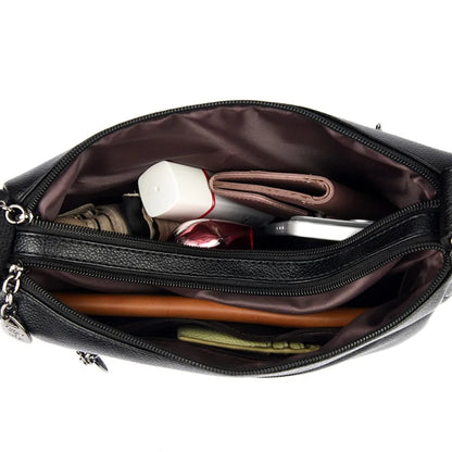 Crossbody Shoulder Bag for Women – Soft PU Leather, Multi-Pocket