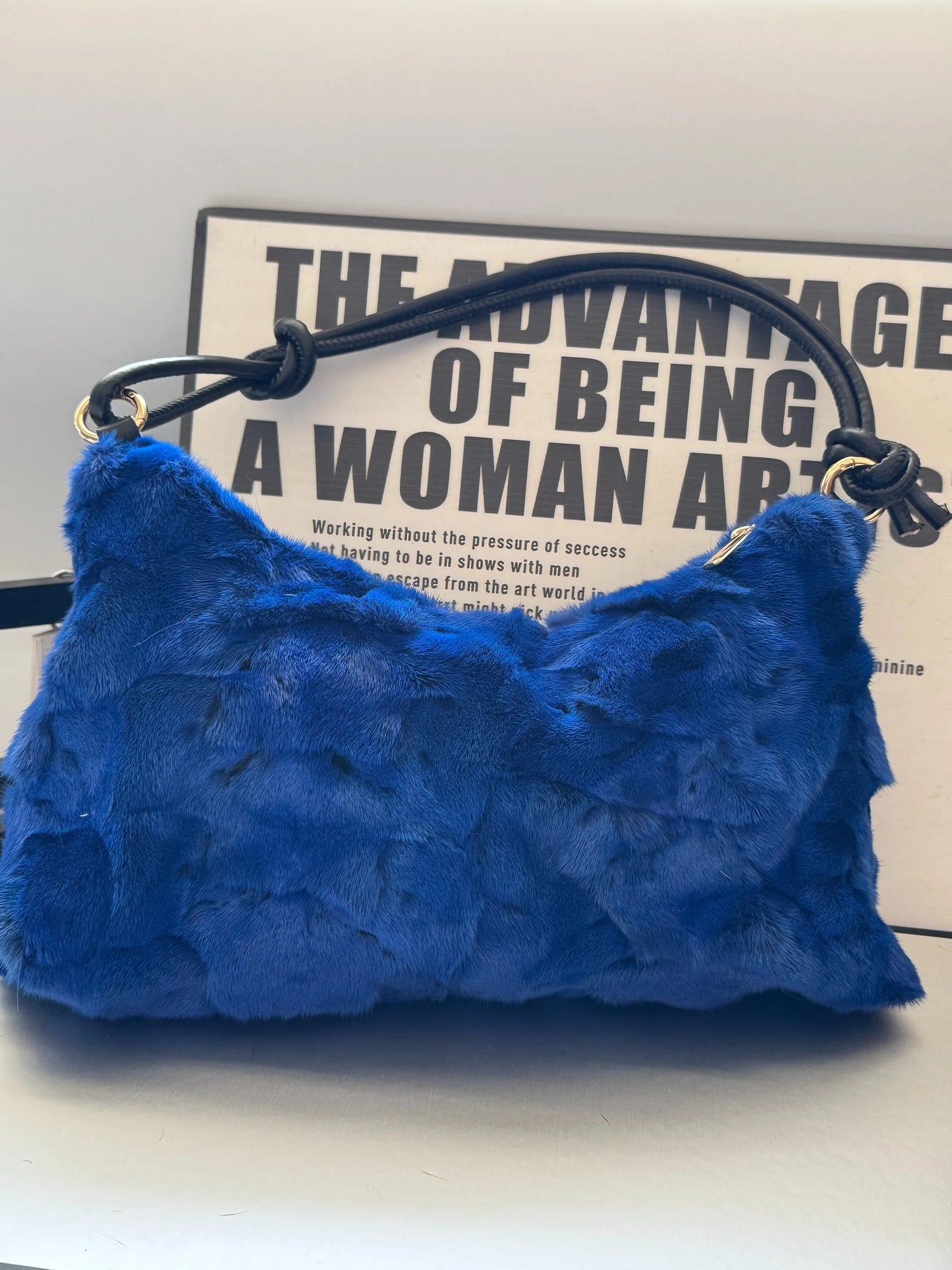 Faux Fur Shoulder Bag – Luxury Women's Crossbody Handbag