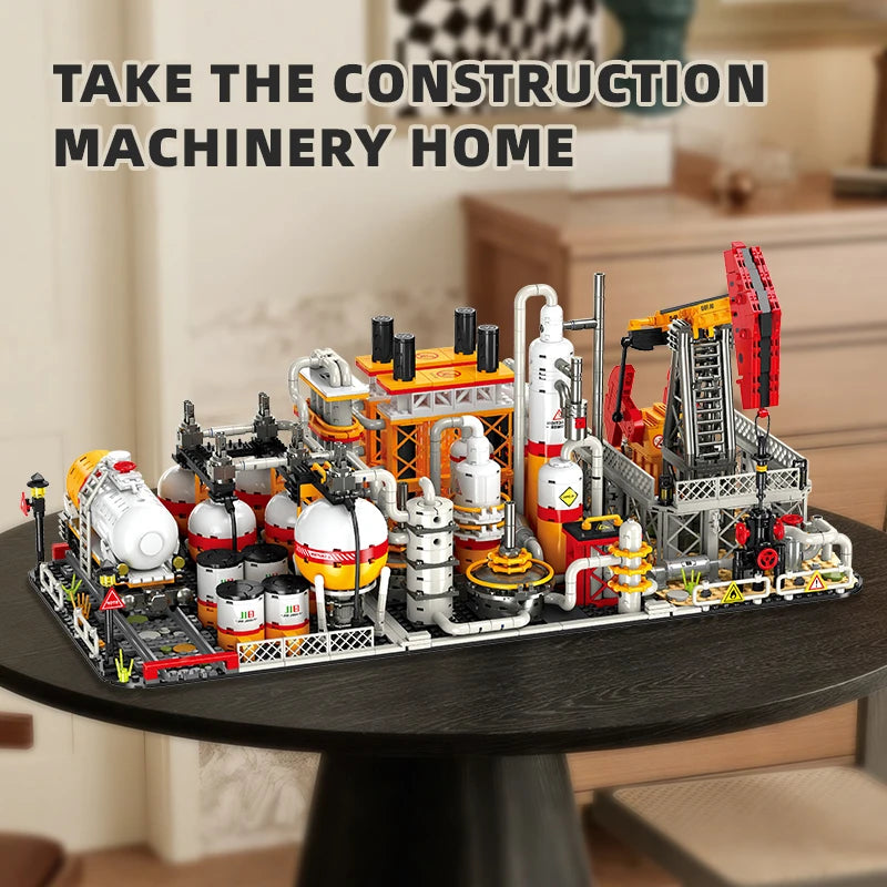Oil Field Pump Jack MOC Building Blocks Set – City Engineering Bricks