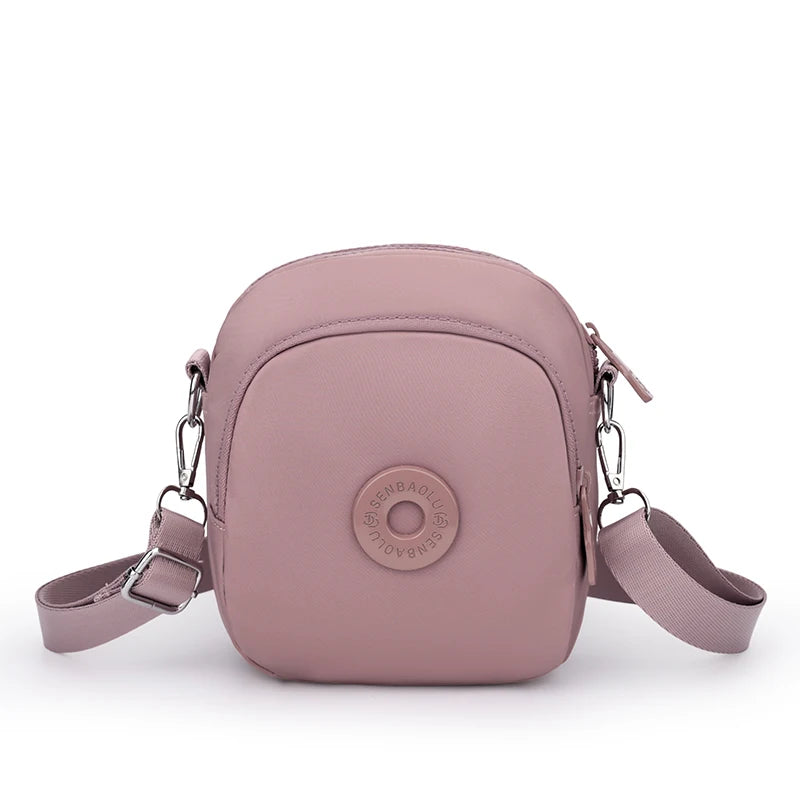 Women's Waterproof Nylon Crossbody Bag – Multi-Pocket Shoulder Purse