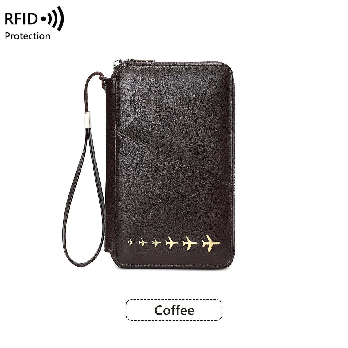 RFID Blocking Family Passport Holder Travel Wallet