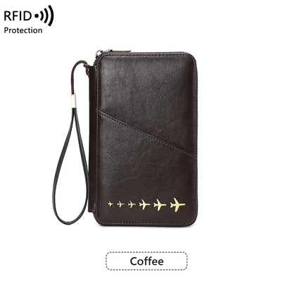 RFID Blocking Family Passport Holder Travel Wallet