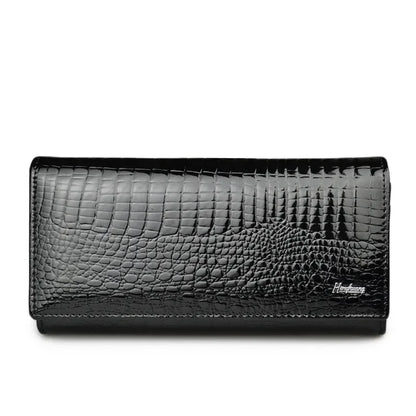 Alligator Pattern Women's Genuine Leather Clutch Wallet