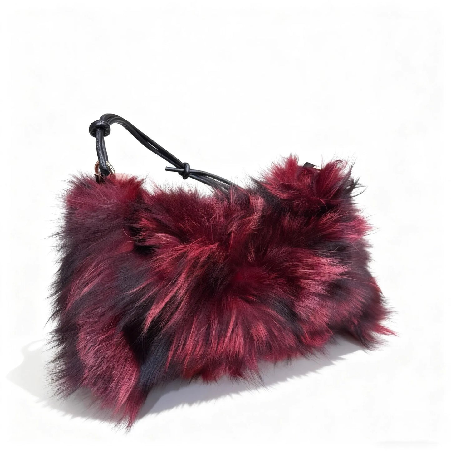 Luxury Europe America Women Real Fox Fur Bag Messenger Chain Shoulder Ladies Tote Handbag Crossbody