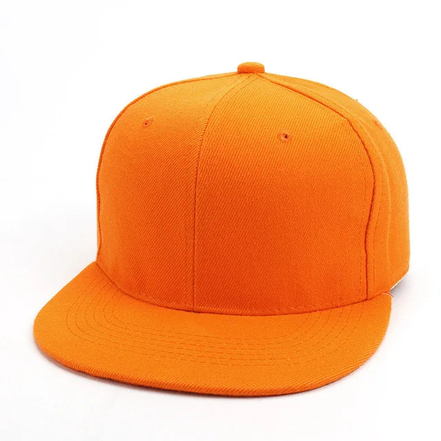 Unisex Baseball Cap Men Women Hip-Hop Flat-Brimmed Outdoor Snapback Hat Flat Brim Trendy Leisure