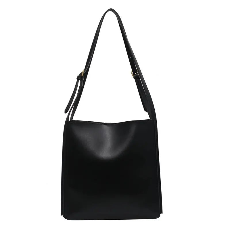 Luxury Leather Tote Bag – Large Capacity Shoulder Handbag