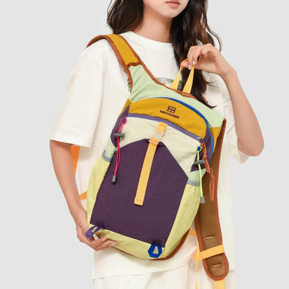 Colorblock Outdoor Backpack for Hiking & Travel