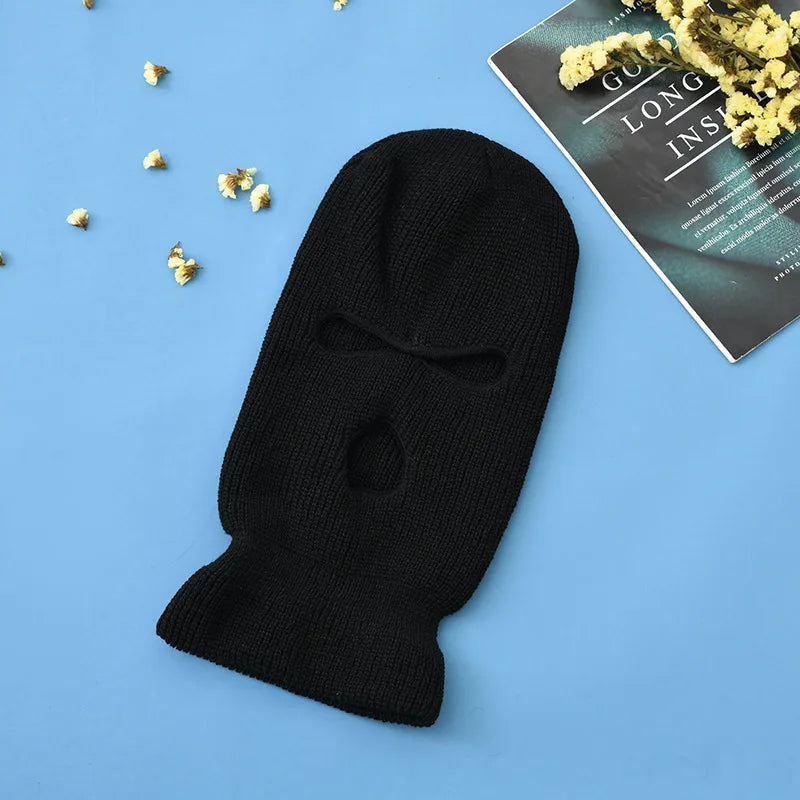 Knitted Balaclava Ski Mask – Full Face Winter Hat for Men & Women