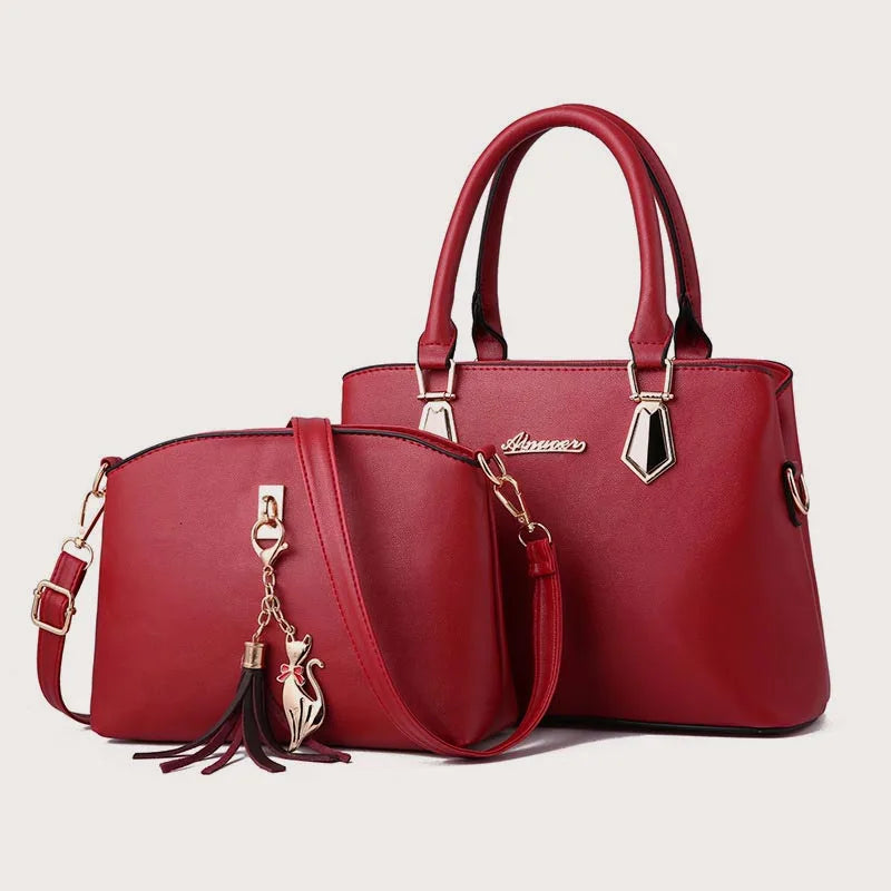 Women's 2-Piece Crossbody Handbag & Tote Set